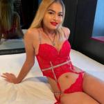 Sarah, blondes Asiagirl. Bild